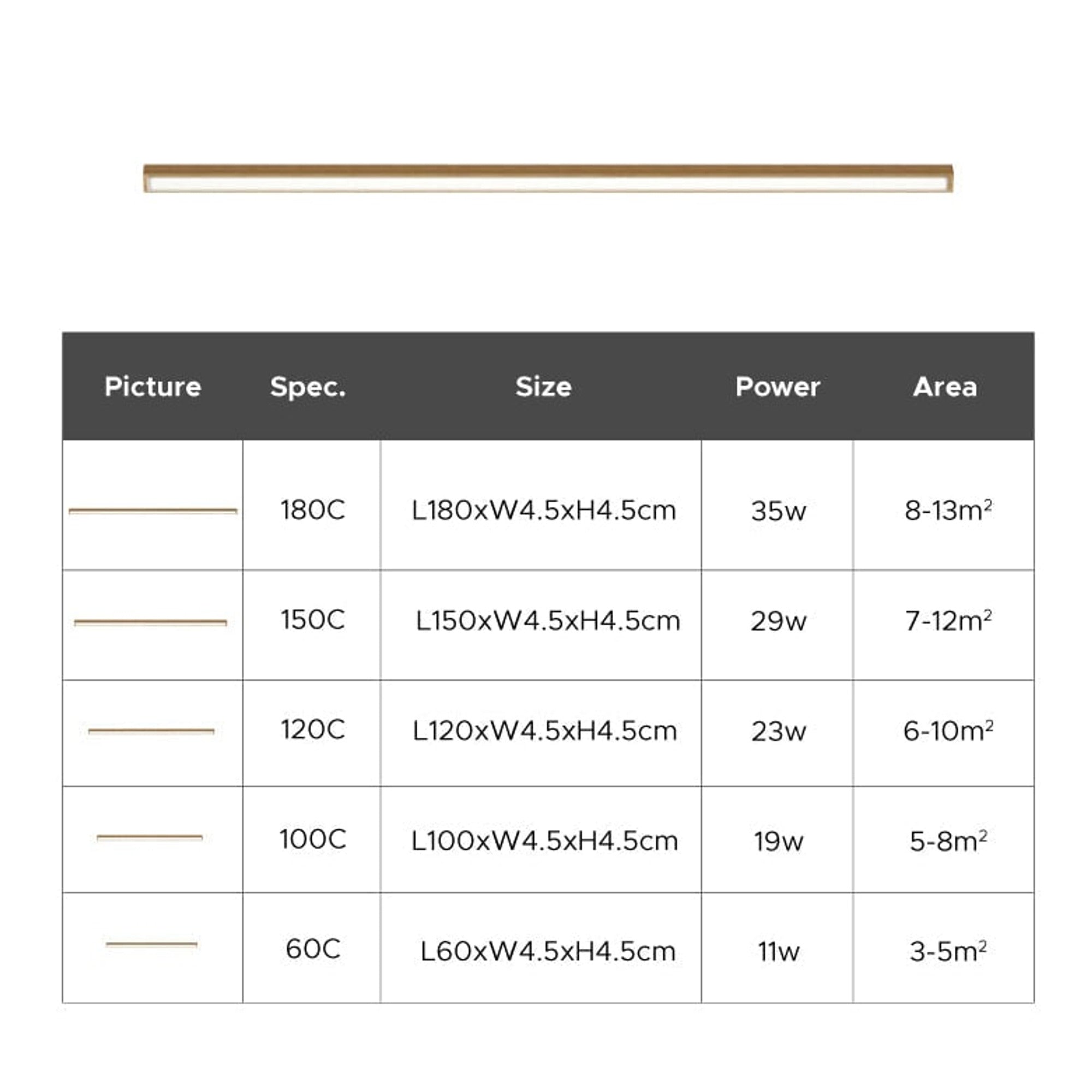 LED Chandeliers Linear Ceiling Light Wooden Design Acrylic Lampshade Modern - Image 16
