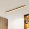LED Chandeliers Linear Ceiling Light Wooden Design Acrylic Lampshade Modern - Image 3