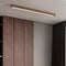 LED Chandeliers Linear Ceiling Light Wooden Design Acrylic Lampshade Modern - Image 5