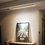 LED Chandeliers Linear Ceiling Light Wooden Design Acrylic Lampshade Modern - Image 11