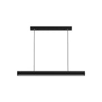 LED Chandeliers Linear Pendant Light Black Finish Walnut Wood Adjustable Dimmable Ceiling - Image 13