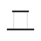 LED Chandeliers Linear Pendant Light Black Finish Walnut Wood Adjustable Dimmable Ceiling - Image 13