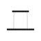 LED Chandeliers Linear Pendant Light Black Finish Walnut Wood Adjustable Dimmable Ceiling - Image 13