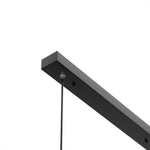 LED Chandeliers Linear Pendant Light Black Finish Walnut Wood Adjustable Dimmable Ceiling - Image 11