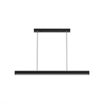 LED Chandeliers Linear Pendant Light Black Finish Walnut Wood Adjustable Dimmable Ceiling - Image 14