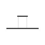 LED Chandeliers Linear Pendant Light Black Finish Walnut Wood Adjustable Dimmable Ceiling - Image 16