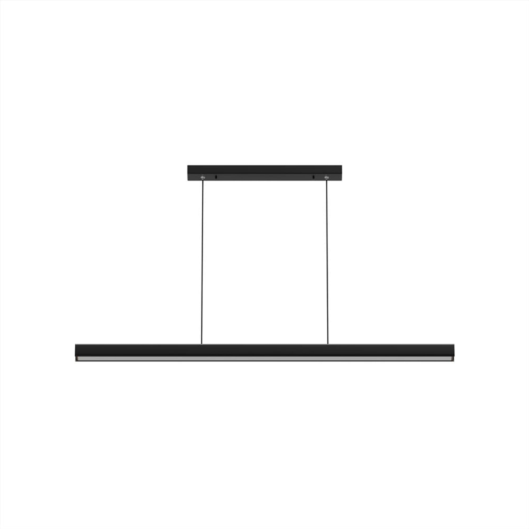 LED Chandeliers Linear Pendant Light Black Finish Walnut Wood Adjustable Dimmable Ceiling - Image 15