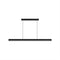 LED Chandeliers Linear Pendant Light Black Finish Walnut Wood Adjustable Dimmable Ceiling - Image 15