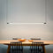 LED Chandeliers Linear Pendant Light Black Metal Finish Adjustable Cable Length - Image 2