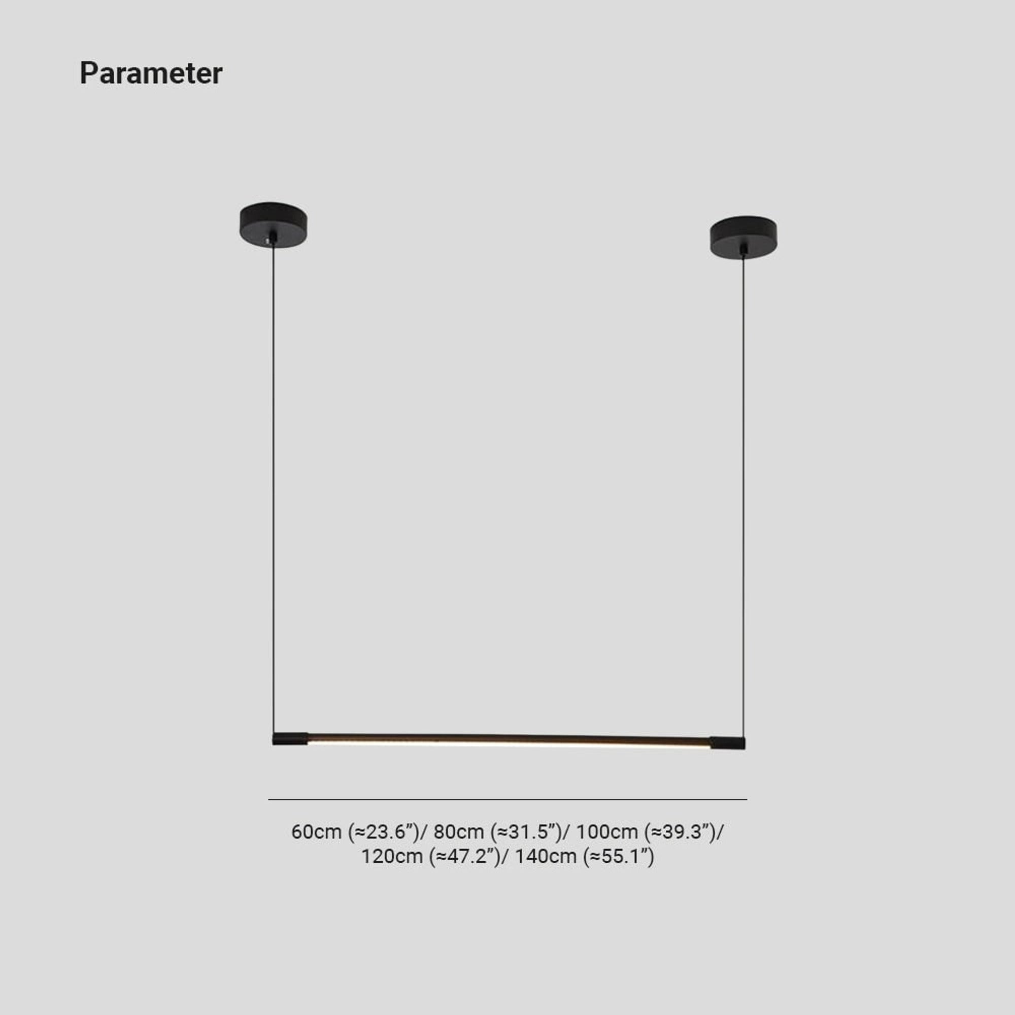 LED Chandeliers Linear Pendant Light Black Metal Finish Adjustable Cable Length - Image 4