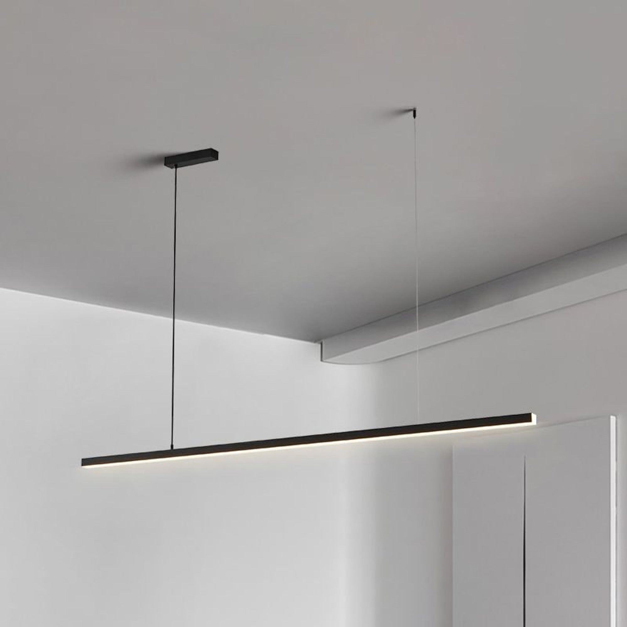 LED Chandeliers Linear Pendant Light Ceiling Metal Fixture For Kitchen Dining Table - Image 8