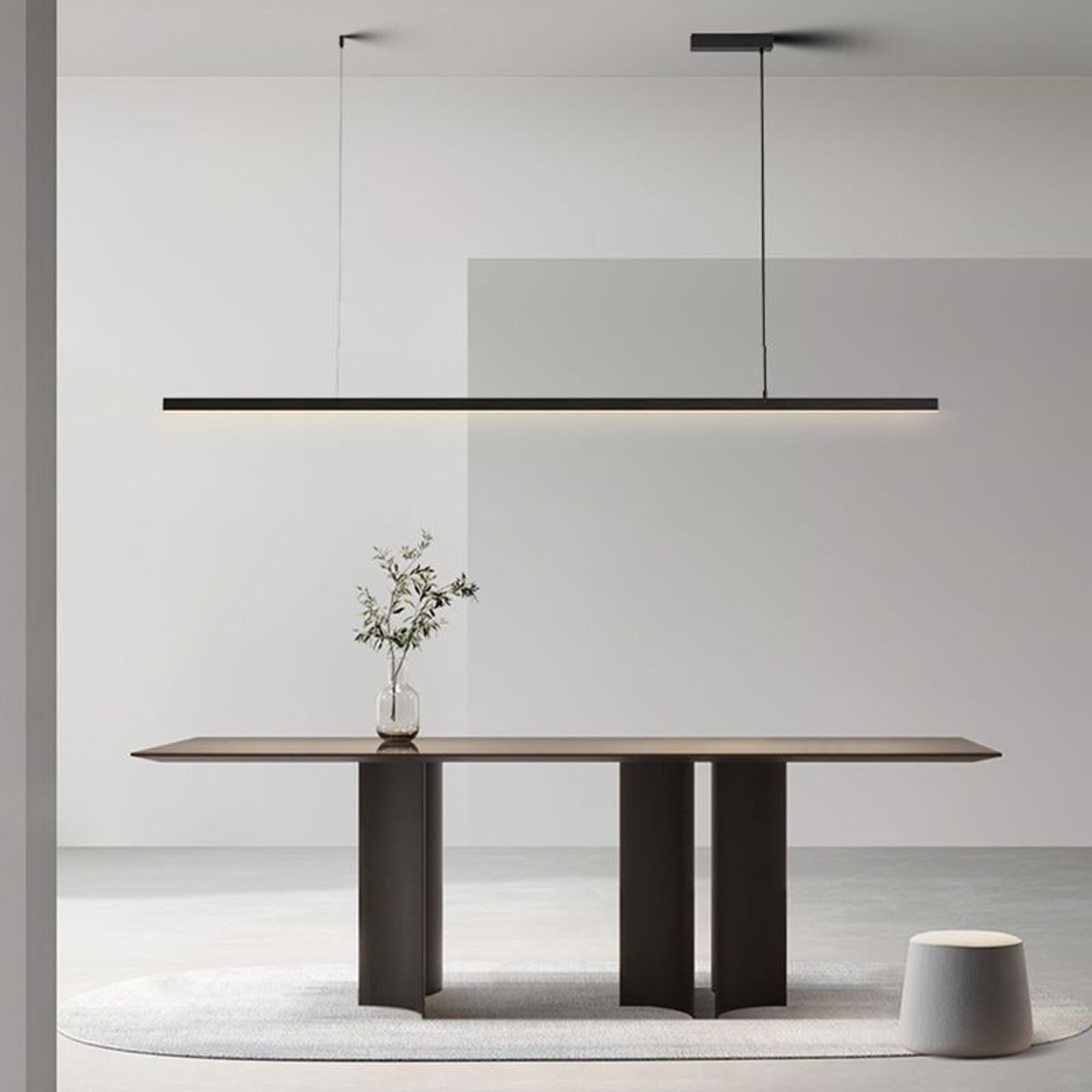 LED Chandeliers Linear Pendant Light Ceiling Metal Fixture For Kitchen Dining Table - Image 5