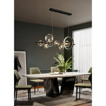LED Chandeliers Linear Pendant Light Glass Spheres Black Ceiling - Image 6