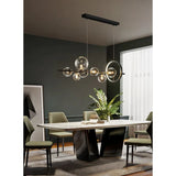 LED Chandeliers Linear Pendant Light Glass Spheres Black Ceiling - Image 6