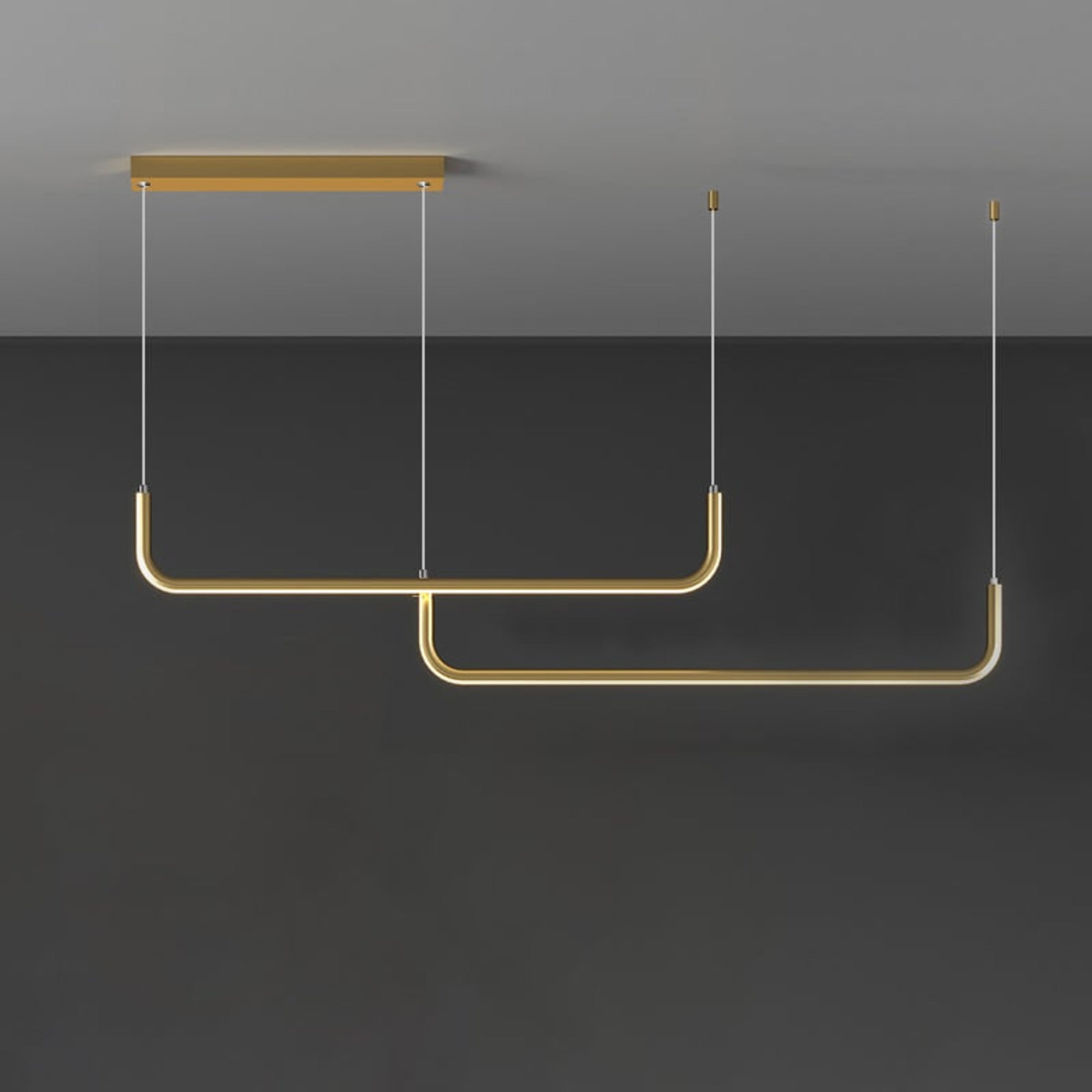 LED Chandeliers Linear Pendant Light Modern Metal Ceiling - Image 10