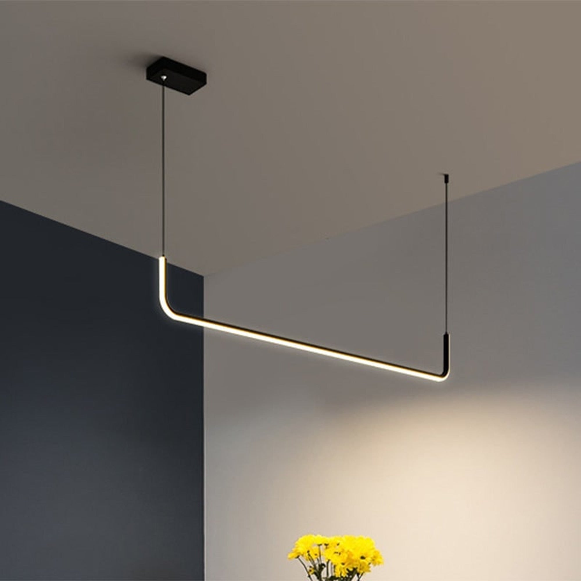 LED Chandeliers Linear Pendant Light Modern Metal Ceiling - Image 11