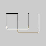 LED Chandeliers Linear Pendant Light Modern Metal Ceiling - Image 12