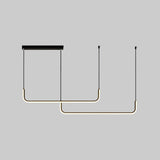 LED Chandeliers Linear Pendant Light Modern Metal Ceiling - Image 12