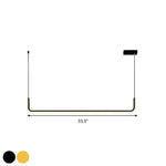 LED Chandeliers Linear Pendant Light Modern Metal Ceiling - Image 15