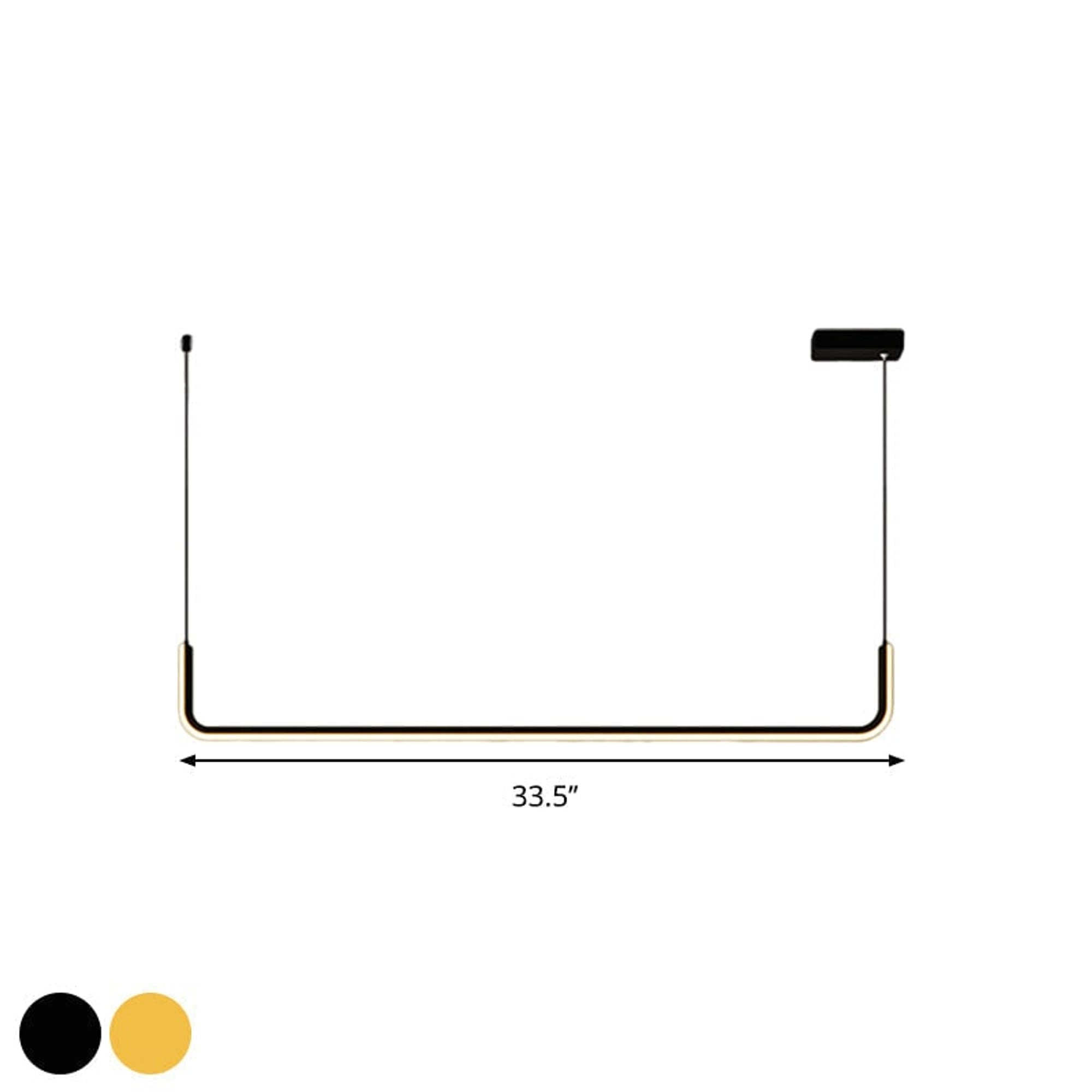 LED Chandeliers Linear Pendant Light Modern Metal Ceiling - Image 15