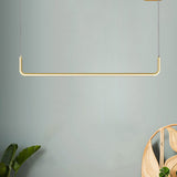 LED Chandeliers Linear Pendant Light Modern Metal Ceiling - Image 3