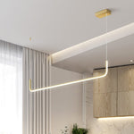 LED Chandeliers Linear Pendant Light Modern Metal Ceiling - Image 4