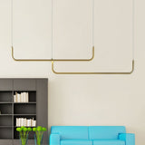 LED Chandeliers Linear Pendant Light Modern Metal Ceiling - Image 5
