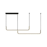 LED Chandeliers Linear Pendant Light Modern Metal Ceiling - Image 7