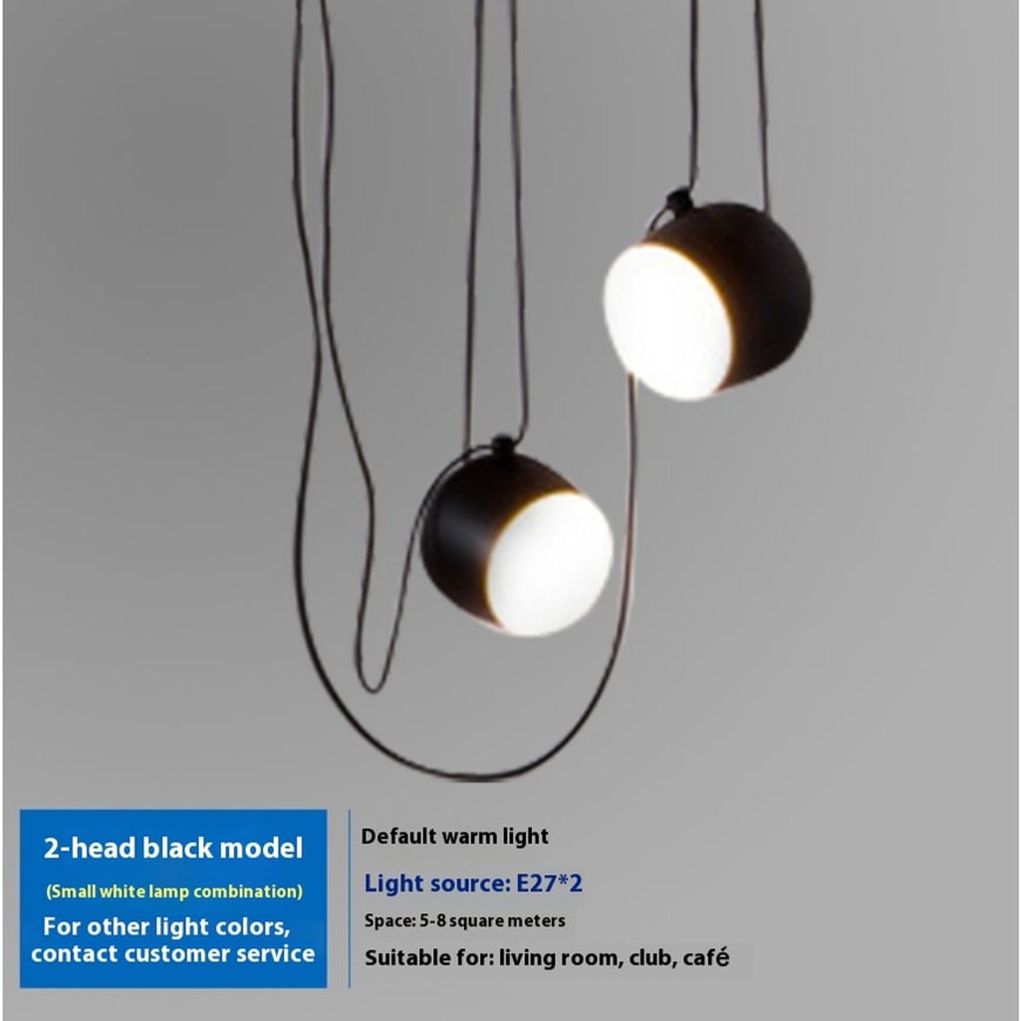 LED Chandeliers Modern Hanging Fishing Line Design Adjustable Ceiling Light - Image 1