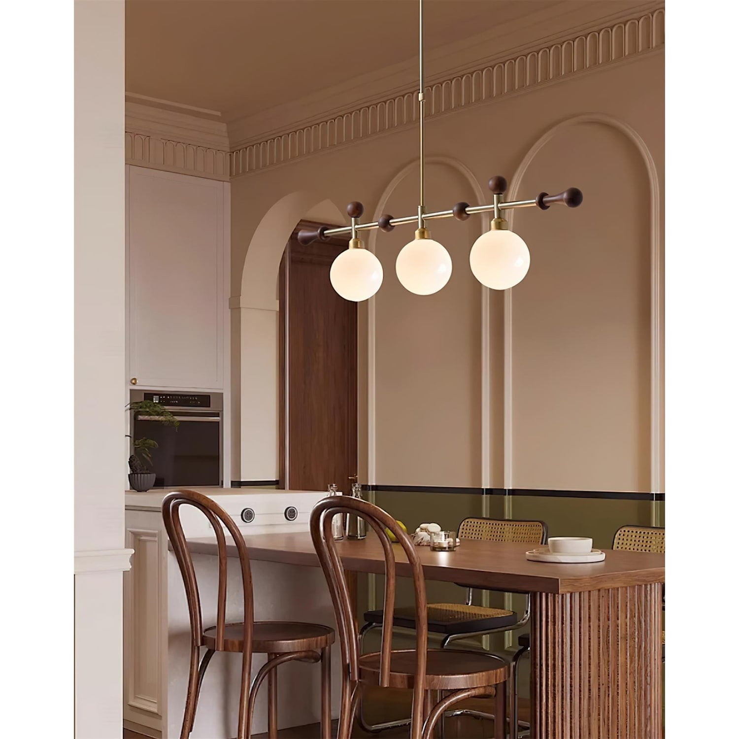 LED Chandeliers Modern Linear Globe Pendant Light For Dining Room - Image 19