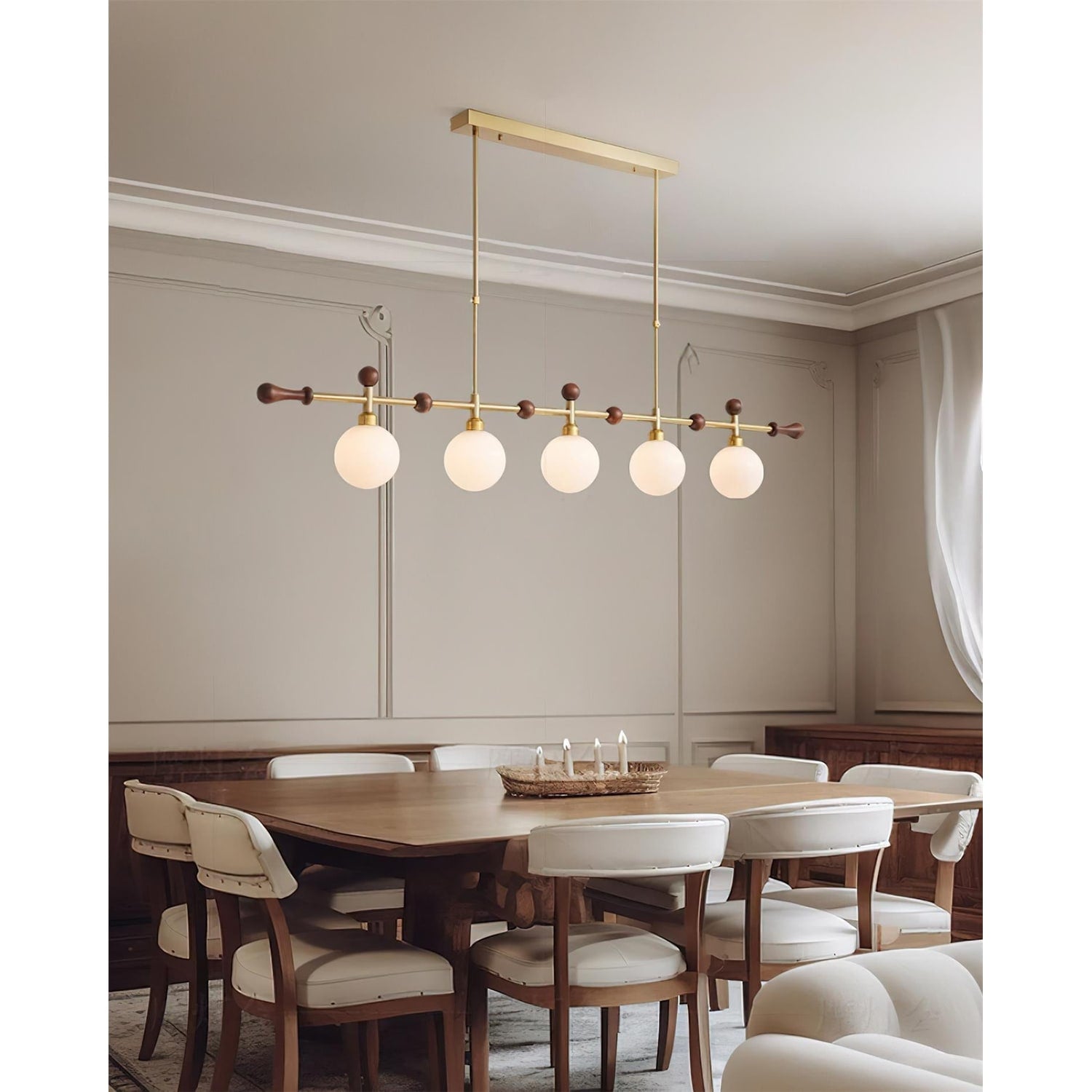 LED Chandeliers Modern Linear Globe Pendant Light For Dining Room - Image 2