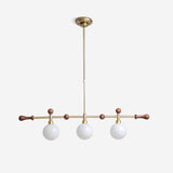 LED Chandeliers Modern Linear Globe Pendant Light For Dining Room - Image 1