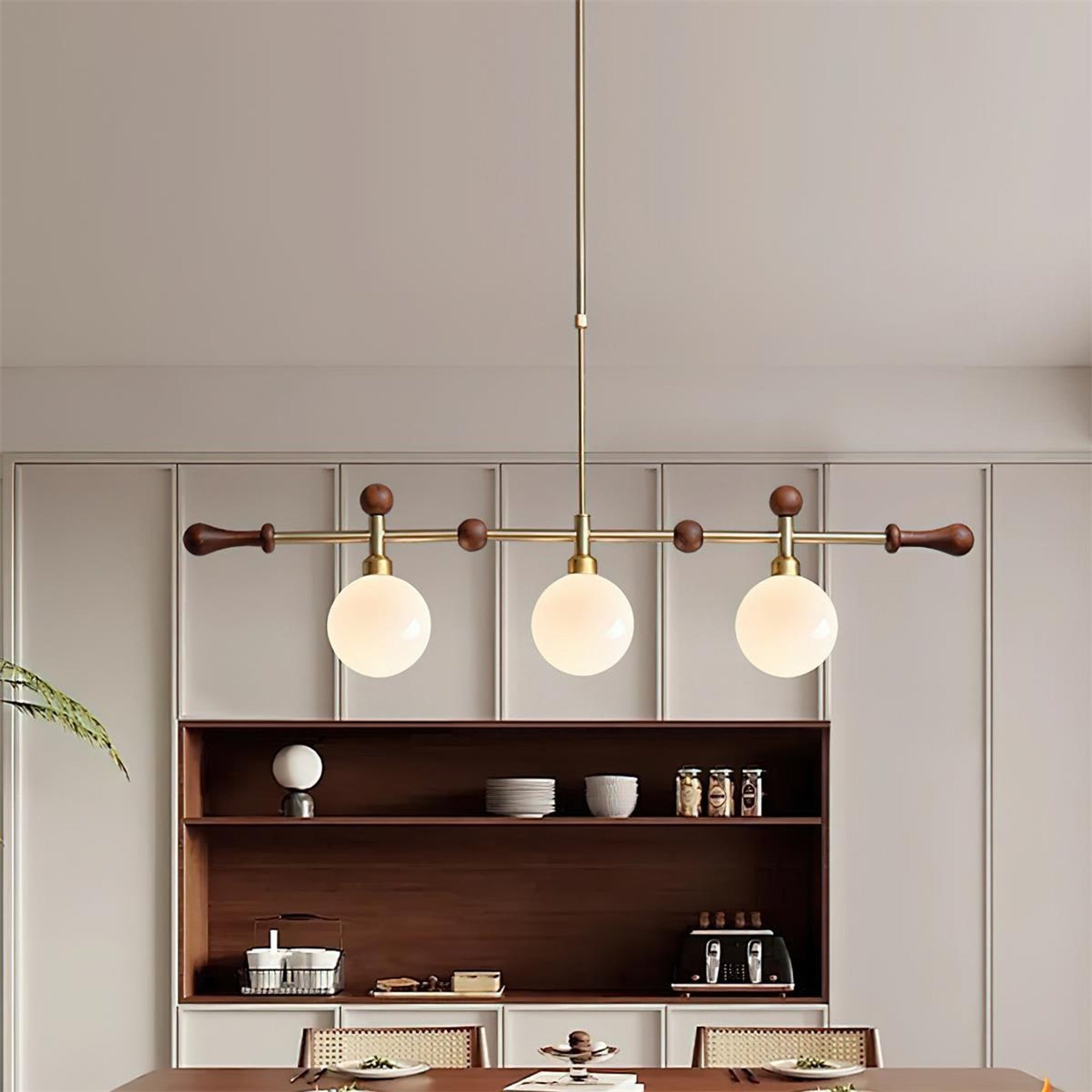 LED Chandeliers Modern Linear Globe Pendant Light For Dining Room - Image 12