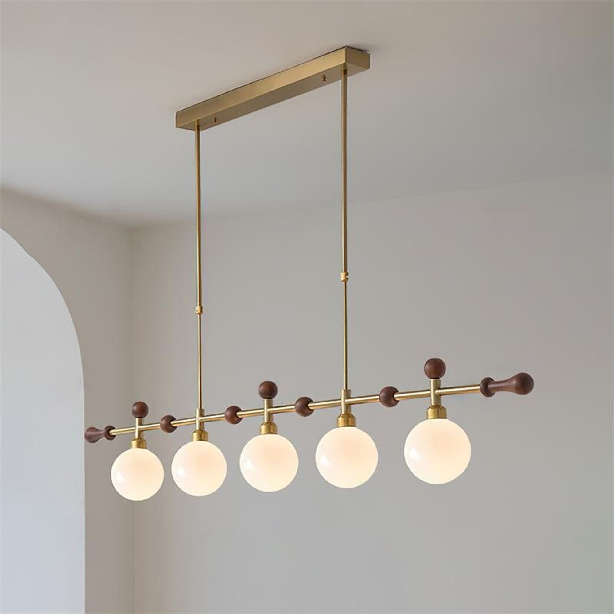 LED Chandeliers Modern Linear Globe Pendant Light For Dining Room - Image 17