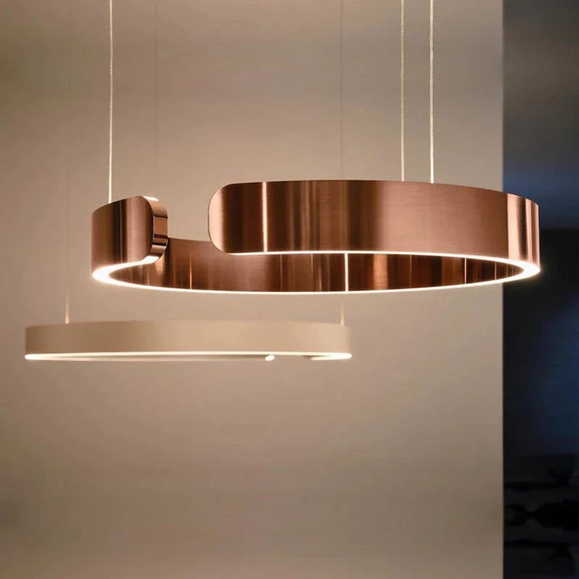 LED Chandeliers Modern Round Ring Ceiling Light Metal - Image 10