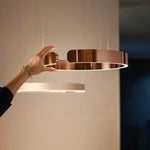 LED Chandeliers Modern Round Ring Ceiling Light Metal - Image 11