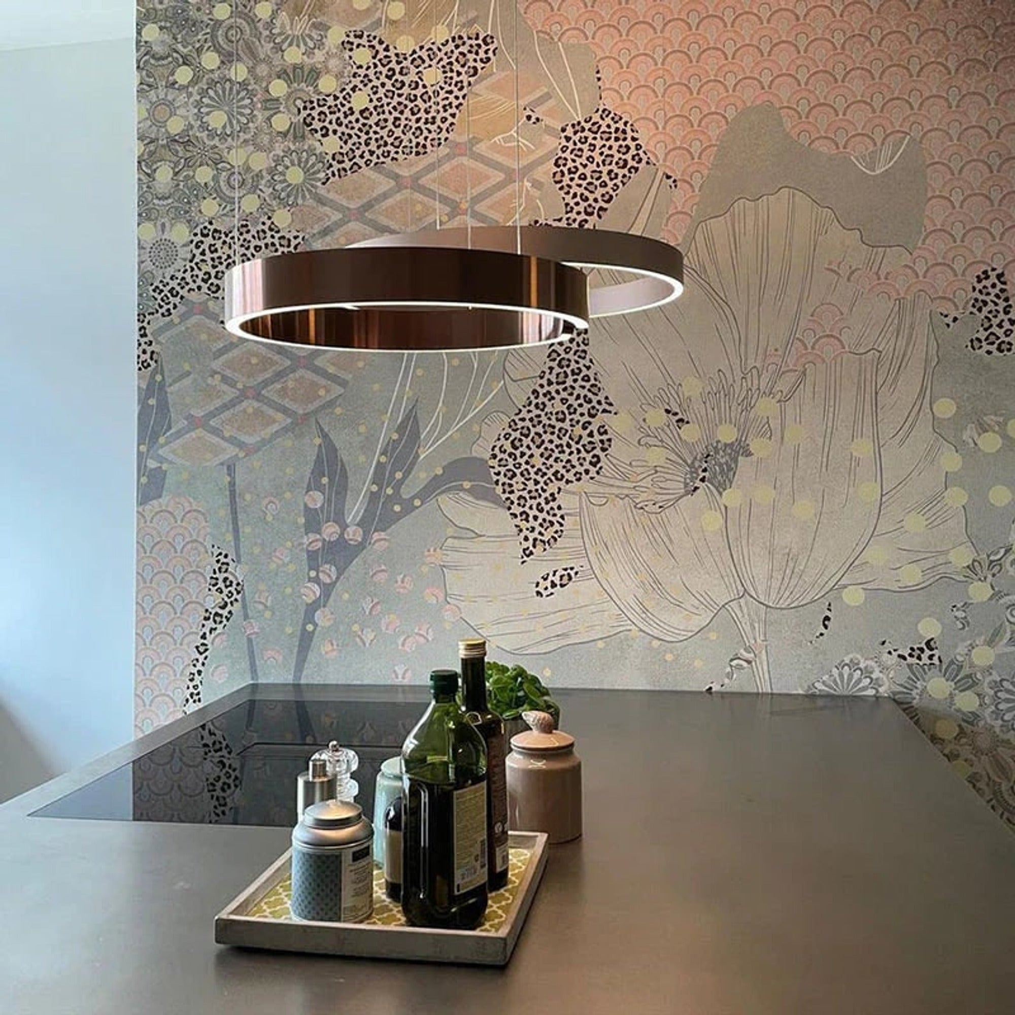 LED Chandeliers Modern Round Ring Ceiling Light Metal - Image 23