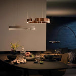 LED Chandeliers Modern Round Ring Ceiling Light Metal - Image 3