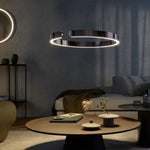 LED Chandeliers Modern Round Ring Ceiling Light Metal - Image 4