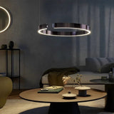 LED Chandeliers Modern Round Ring Ceiling Light Metal - Image 4