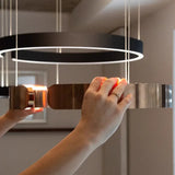 LED Chandeliers Modern Round Ring Ceiling Light Metal - Image 6