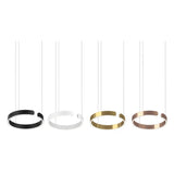 LED Chandeliers Modern Round Ring Ceiling Light Metal - Image 8