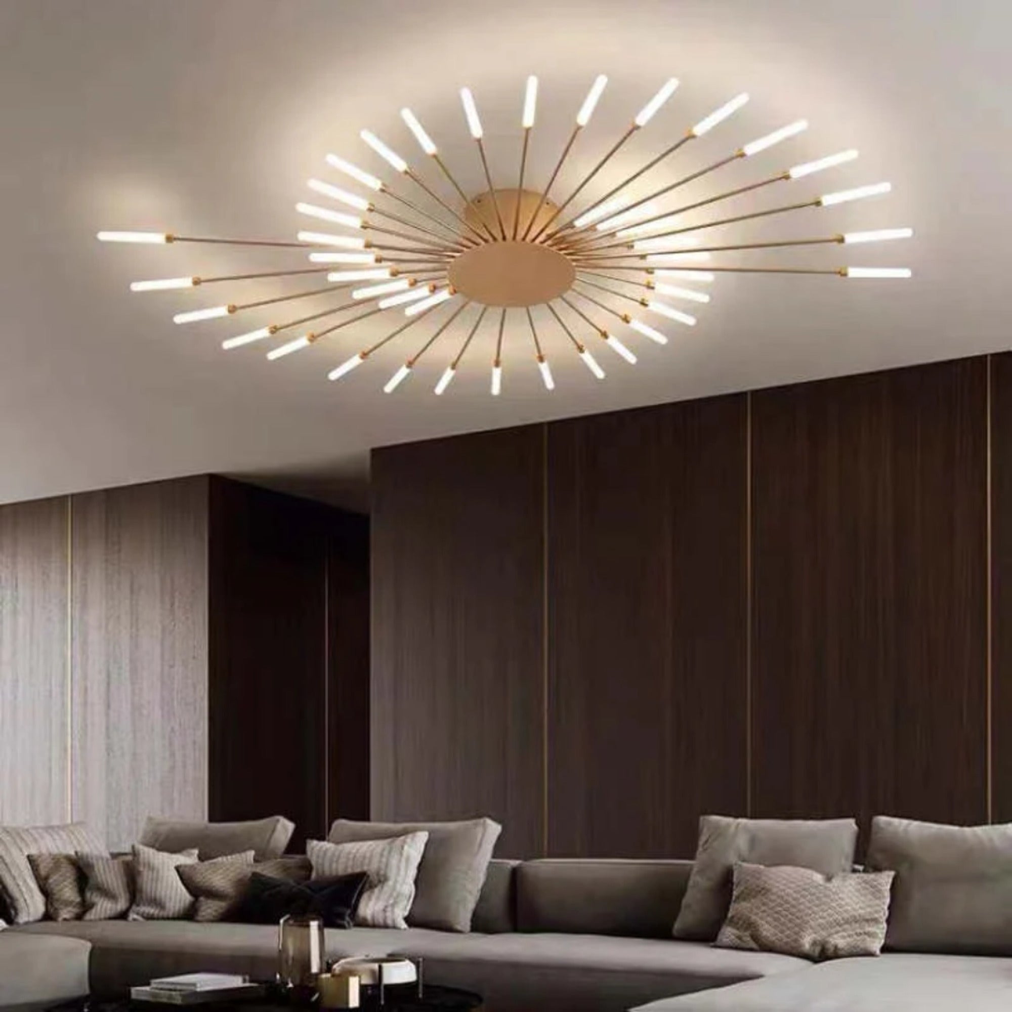 LED Chandeliers Modern Starburst Ceiling Light Finish - Image 1