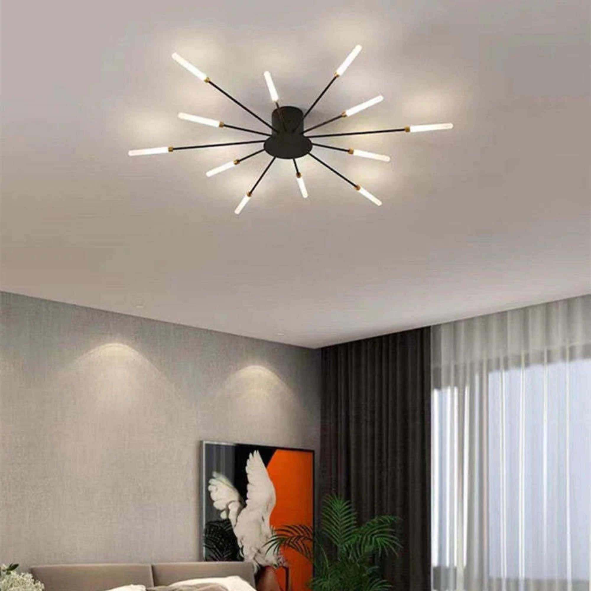 LED Chandeliers Modern Starburst Ceiling Light Finish - Image 12