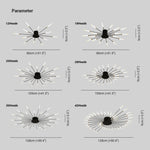 LED Chandeliers Modern Starburst Ceiling Light Finish - Image 24
