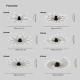 LED Chandeliers Modern Starburst Ceiling Light Finish - Image 24