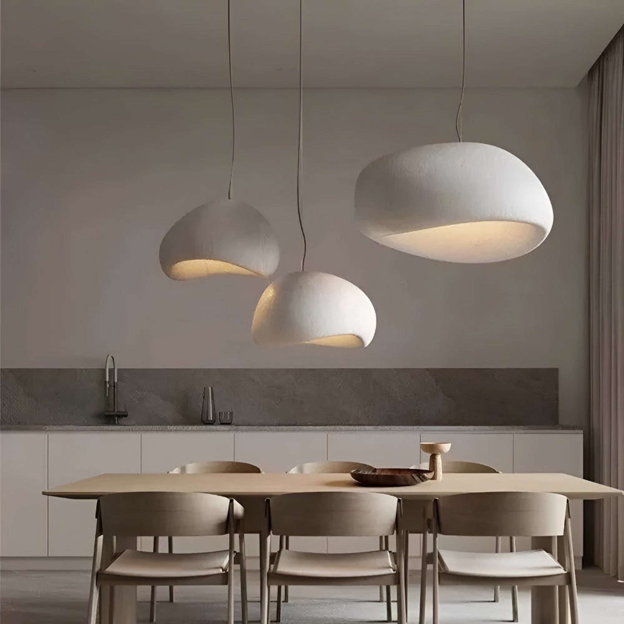 LED Chandeliers Modern Wabi Sabi Pendant Light Handmade Nordic Ceiling Lamp With G9 Bulb - Image 1