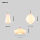 LED Chandeliers Pendant Light Glass Wood Accent Modern Indoor Lighting - Image 3