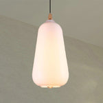 LED Chandeliers Pendant Light Glass Wood Accent Modern Indoor Lighting - Image 4