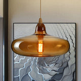 LED Chandeliers Pendant Light Glass Wood Accent Modern Indoor Lighting - Image 8